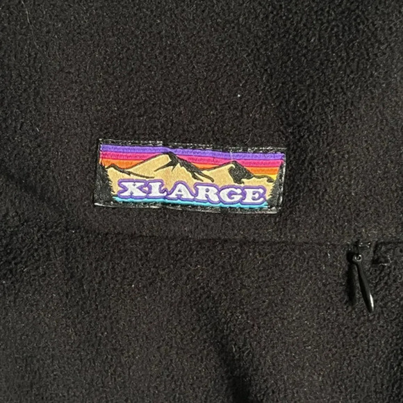 XLARGE UO Snap Button Fleece Sweatshirt Mens S Black Outdoor‎ Camping Hiking - Picture 5 of 12